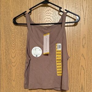 Aeropostale Women's Tan Ribbed Tank Top